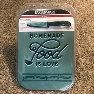 NEW! Cutting Mat and Pairing Knife Set 10in x 14in